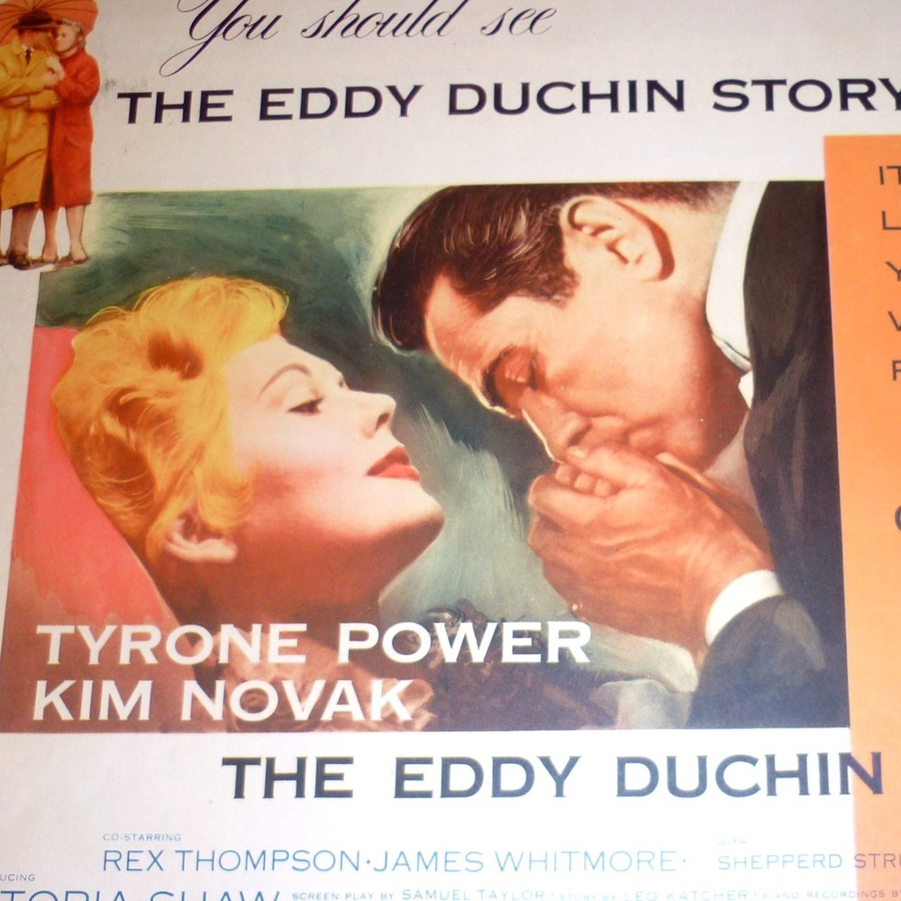 The Eddy Duchin Story 1956 Original Title Lobby Card Kim Novak Tyrone‎ Power